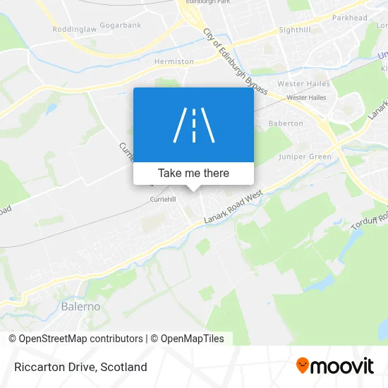 Riccarton Drive map