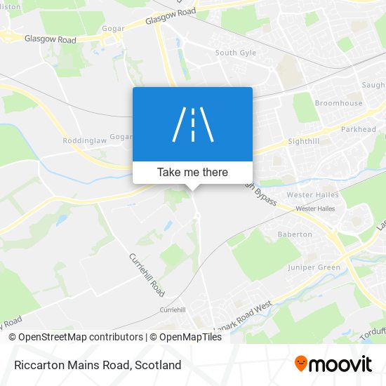 Riccarton Mains Road map