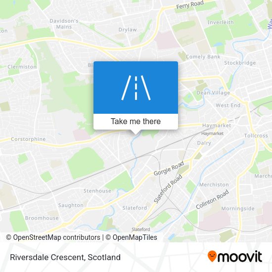 Riversdale Crescent map