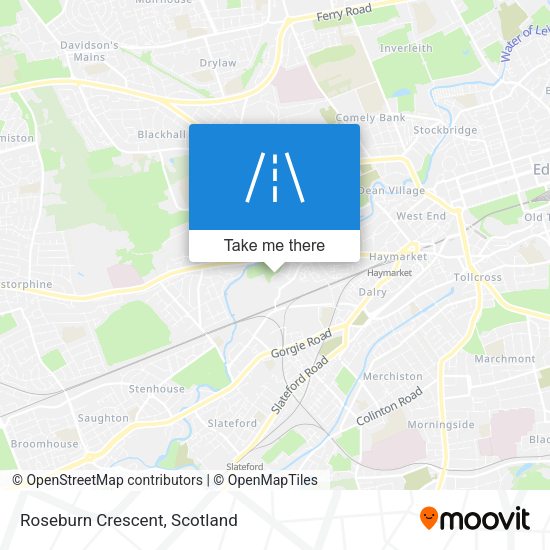 Roseburn Crescent map