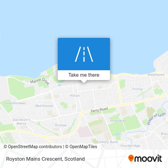 Royston Mains Crescent map