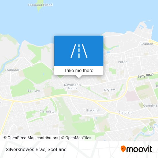 Silverknowes Brae map