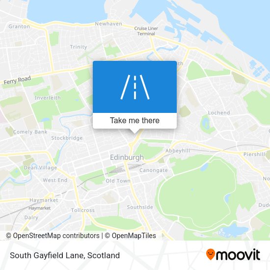 South Gayfield Lane map