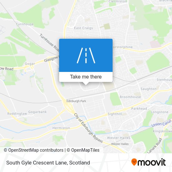 South Gyle Crescent Lane map