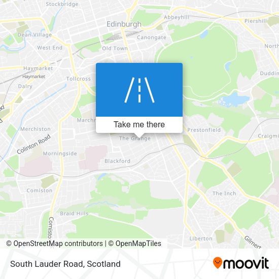 South Lauder Road map