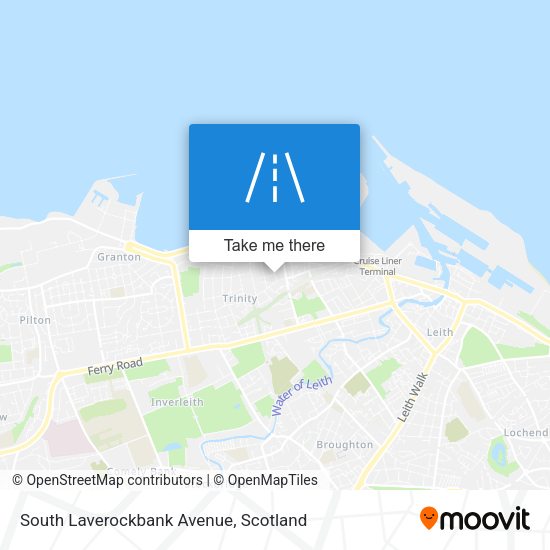 South Laverockbank Avenue map