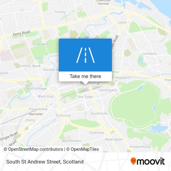 South St Andrew Street map