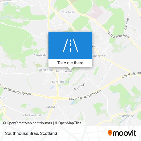 Southhouse Brae map