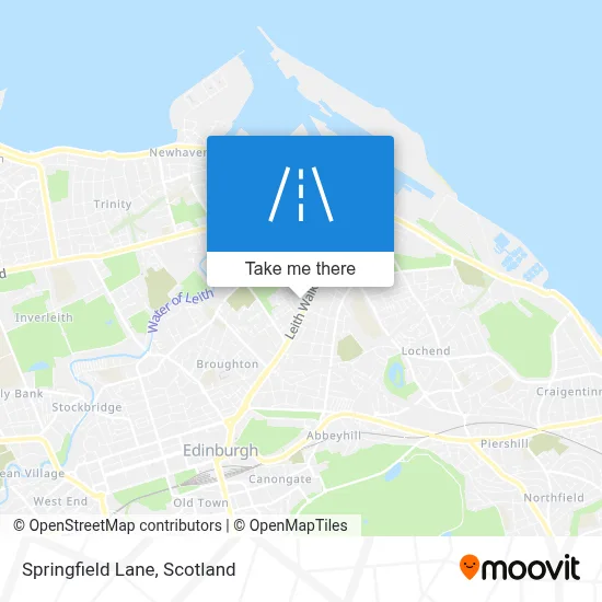 Springfield Lane map