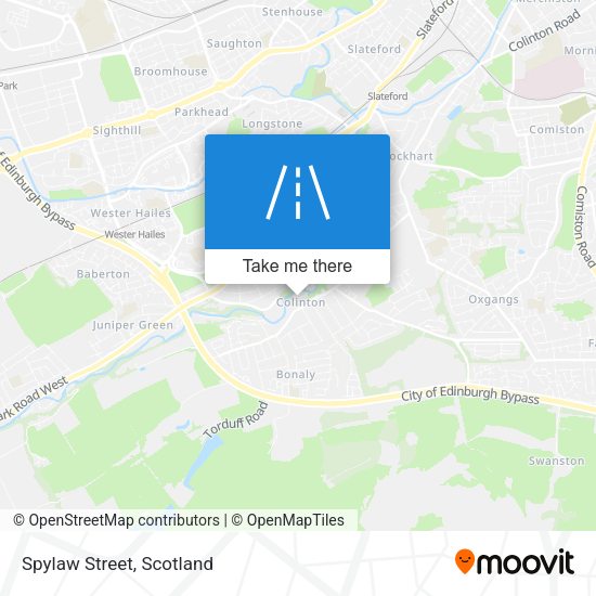 Spylaw Street map