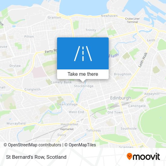 St Bernard's Row map