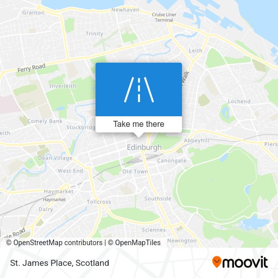 St. James Place map