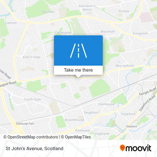 St John's Avenue map