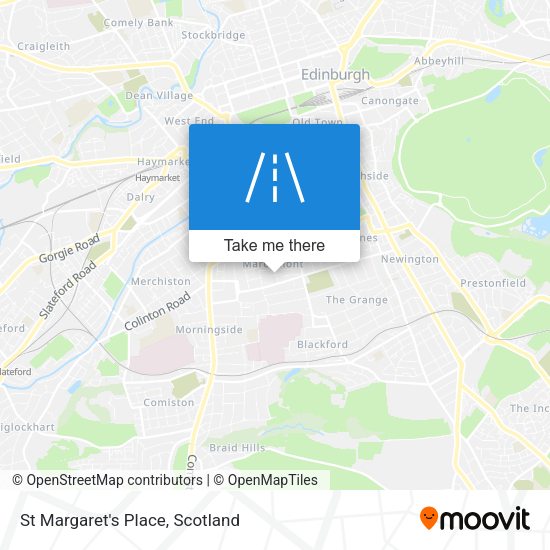 St Margaret's Place map