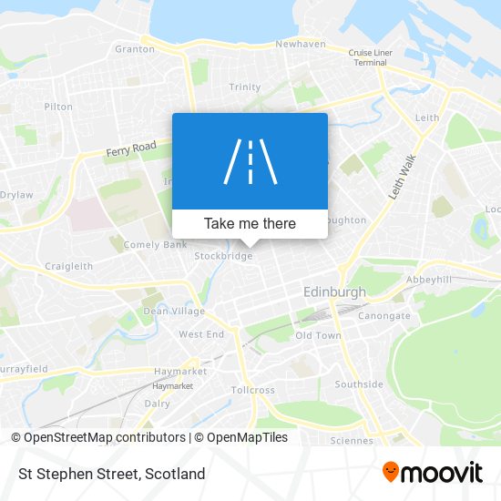 St Stephen Street map