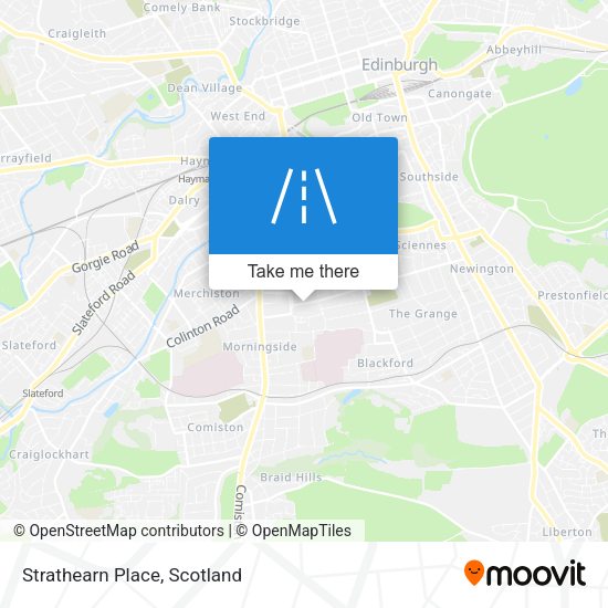 Strathearn Place map