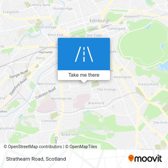 Strathearn Road map