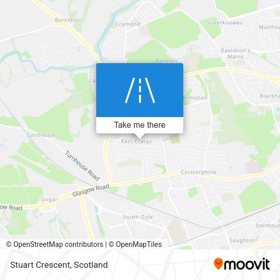 Stuart Crescent map
