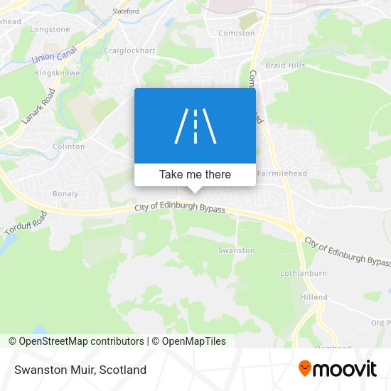 Swanston Muir map