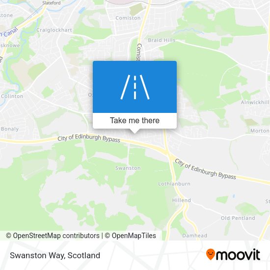 Swanston Way map