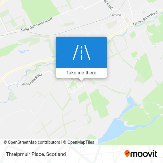 Threipmuir Place map