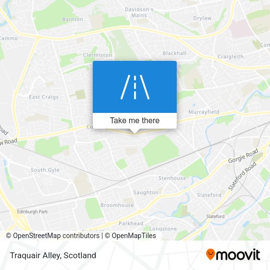 Traquair Alley map