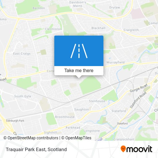 Traquair Park East map