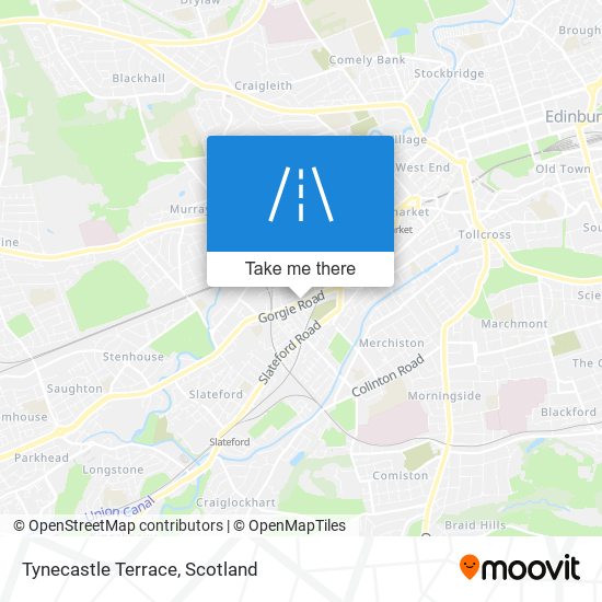 Tynecastle Terrace map