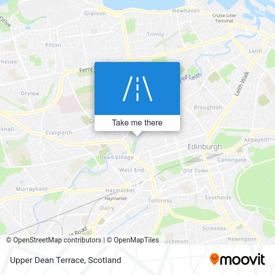 Upper Dean Terrace map