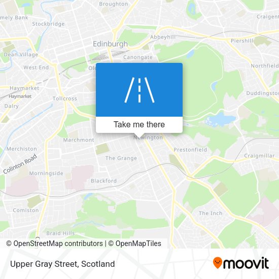 Upper Gray Street map