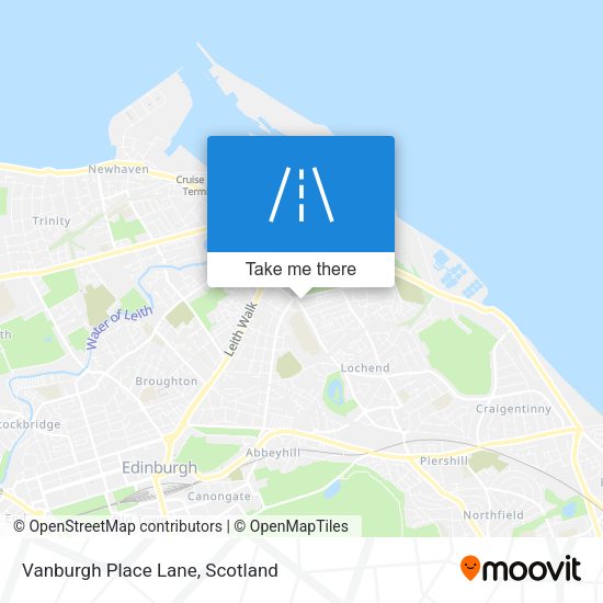 Vanburgh Place Lane map