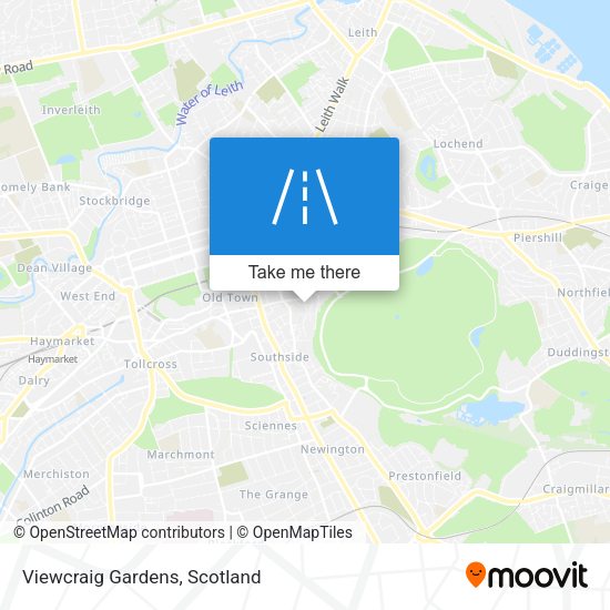 Viewcraig Gardens map