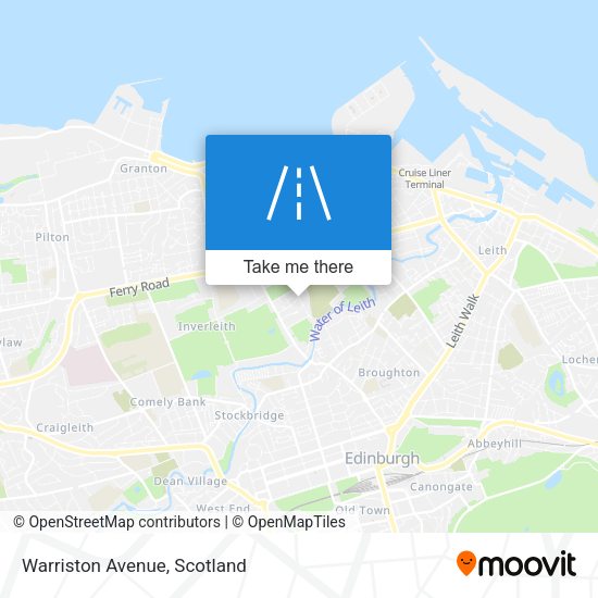 Warriston Avenue map