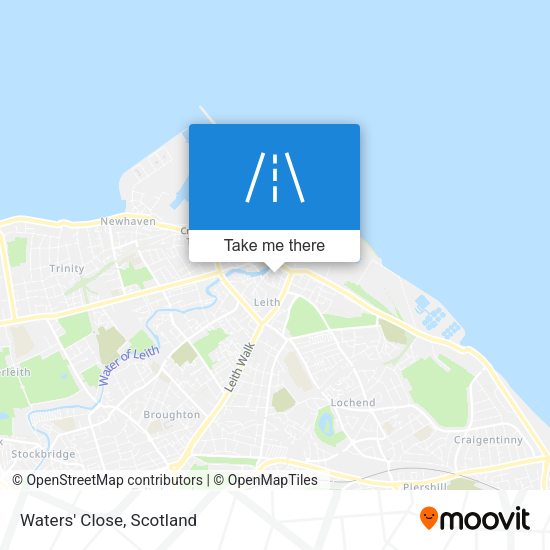 Waters' Close map