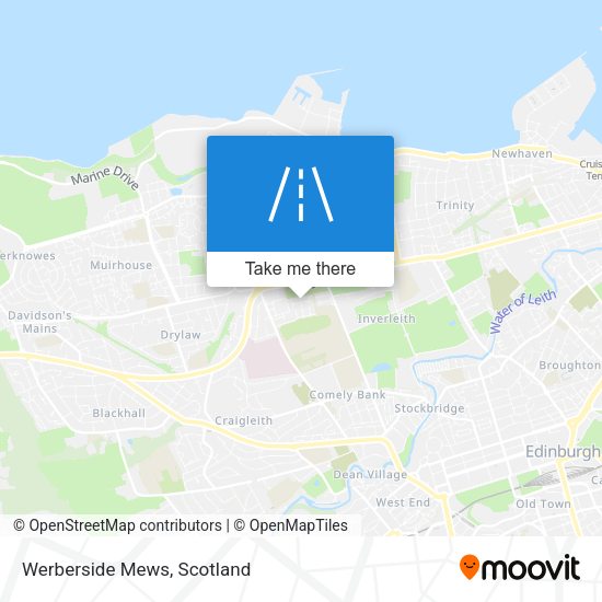 Werberside Mews map