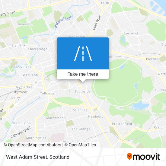 West Adam Street map