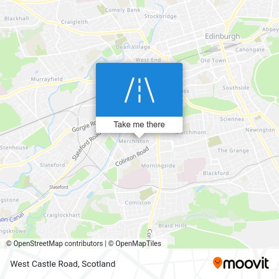 West Castle Road map
