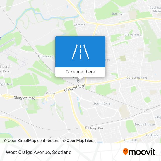 West Craigs Avenue map