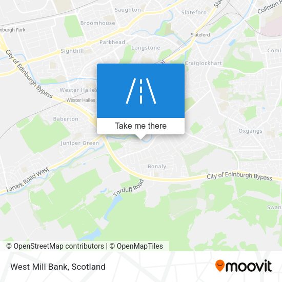 West Mill Bank map
