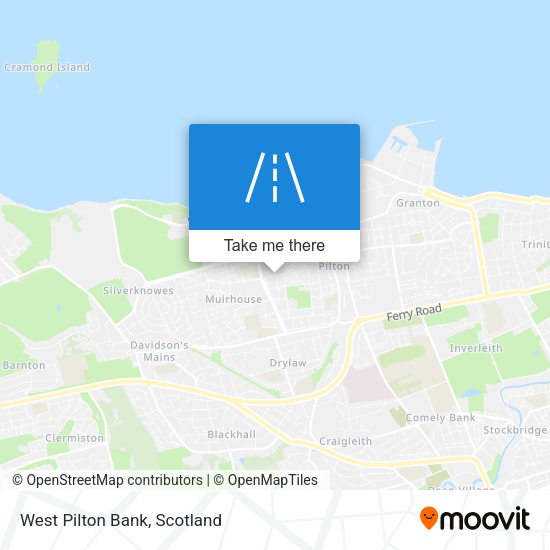 West Pilton Bank map