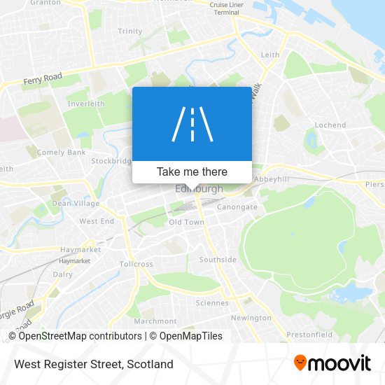 West Register Street map