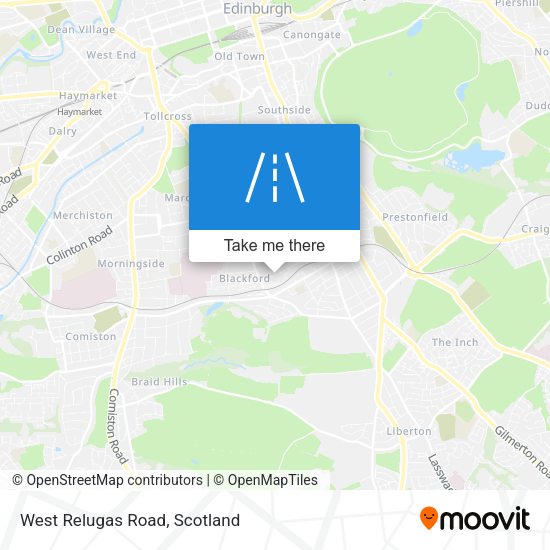 West Relugas Road map