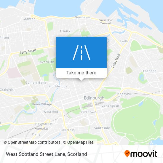 West Scotland Street Lane map