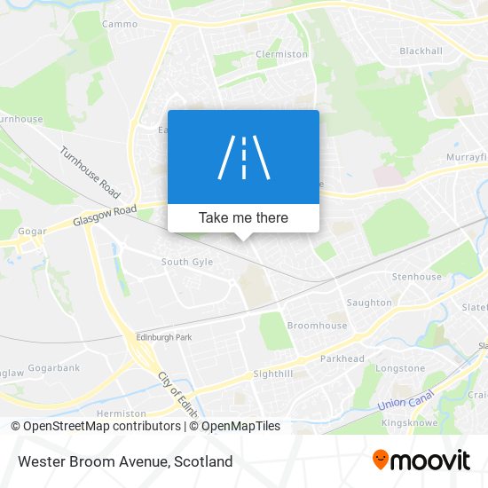 Wester Broom Avenue map