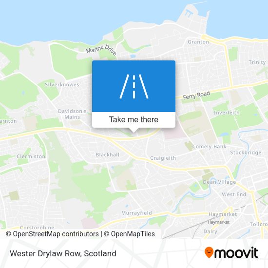 Wester Drylaw Row map