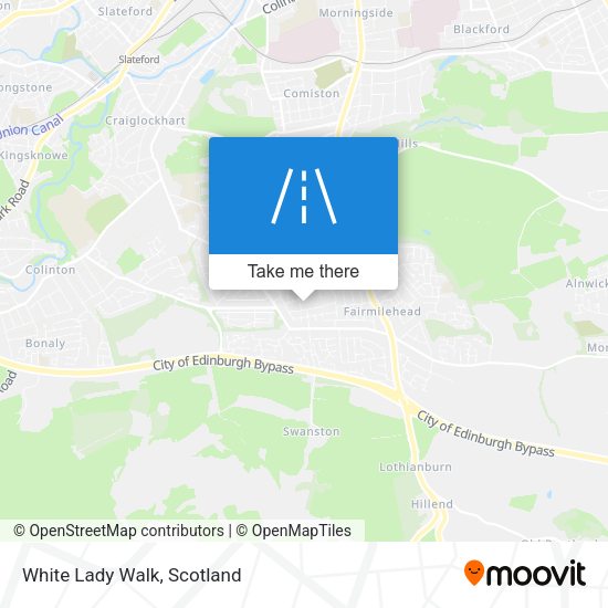 White Lady Walk map