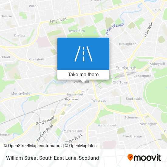 William Street South East Lane map