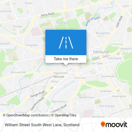 William Street South West Lane map
