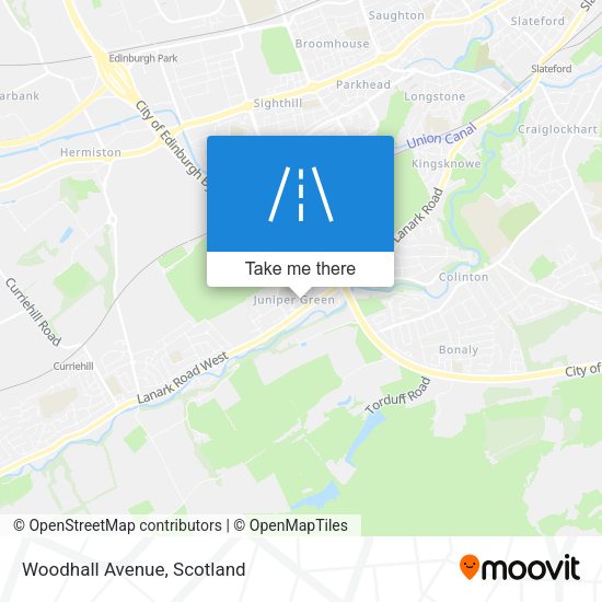 Woodhall Avenue map