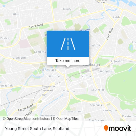 Young Street South Lane map